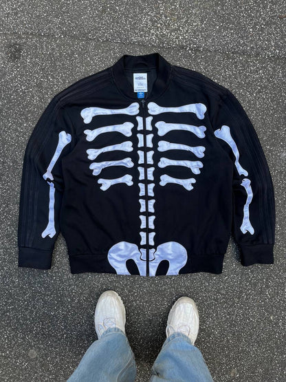 Adidas X Jeremy Scott Skeleton Tracker Jacket Sort XL