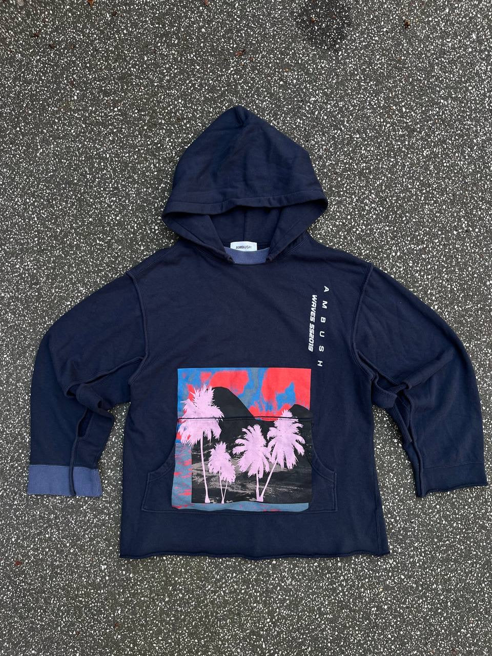 Ambush Hoodie Hættetrøje Navy Mørkeblå M Medium 2 SS 2019 Japan