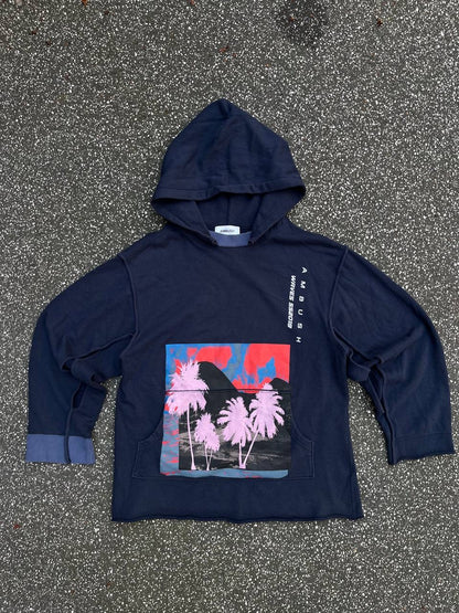 Ambush Hoodie Hættetrøje Navy Mørkeblå M Medium 2 SS 2019 Japan