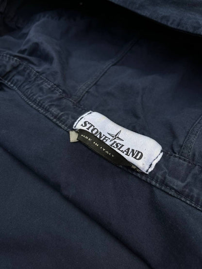 Stone Island Jakke Sommerjakke Navy Mørkeblå L Large Brugt Used
