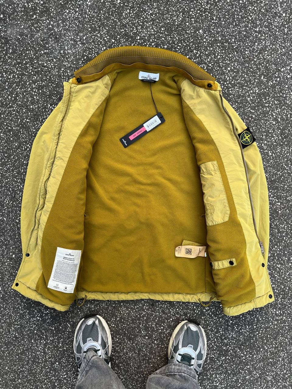 Stone Island David Jakke Med Fleece Insulation Small Ny