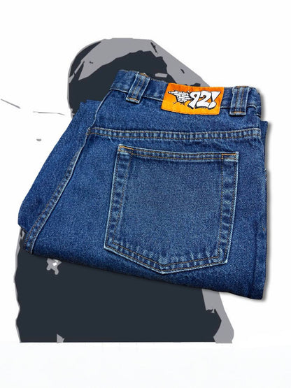 Brugte Used Jeans Polar Big Boy i mørkeblå W34 L34 i god stand