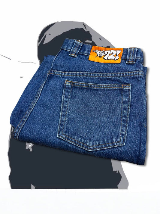 Brugte Used Jeans Polar Big Boy i mørkeblå W34 L34 i god stand