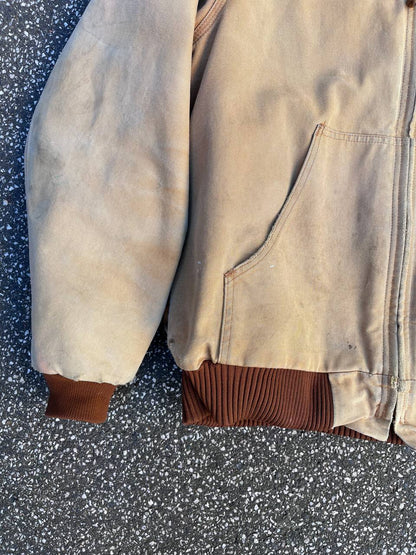 Vintage Carhartt Active Work jacket fra USA 90’s i beige Carhartt WIP Active jakke fra 90erne i L large mænd (unisex) med fleece insulation
