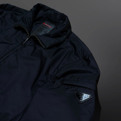 Prada Jacket Jakke Sort Black Str.46 M Medium Forårsjakke