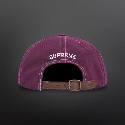 Supreme Script Logo 6-Panel Cap – Burgundy Brand New