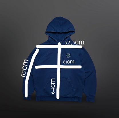 Supreme x Lacoste Hoodie Hættetrøje XL (Navy)