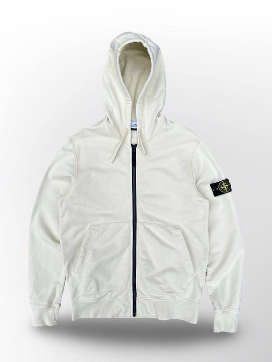 Stone Island Zip Up Hoodie Hættetrøje i L Large Brugt