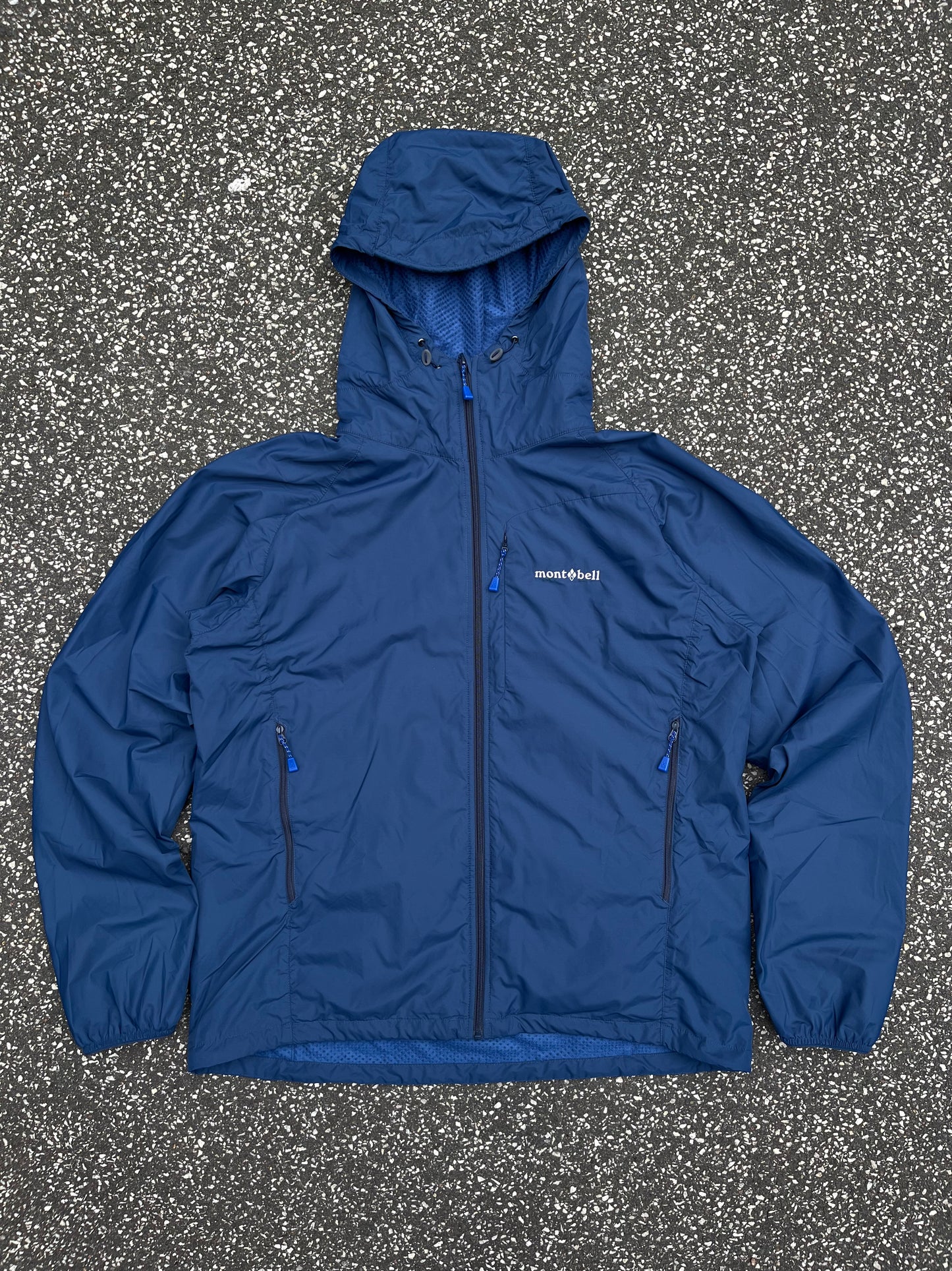 Montbell Climaplus Mesh Wind Jacket Blue, Str. L