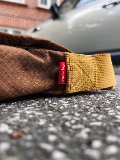 Supreme Messenger Box Logo SS22 Brun Brown Bag Shoulder Bag Sling Bag Skuldertaske