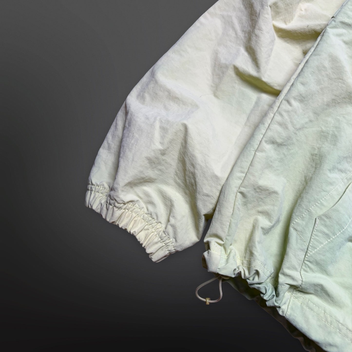 Stüssy Beach Shell Wave Dye Zip Hoodie – Lime (XL)