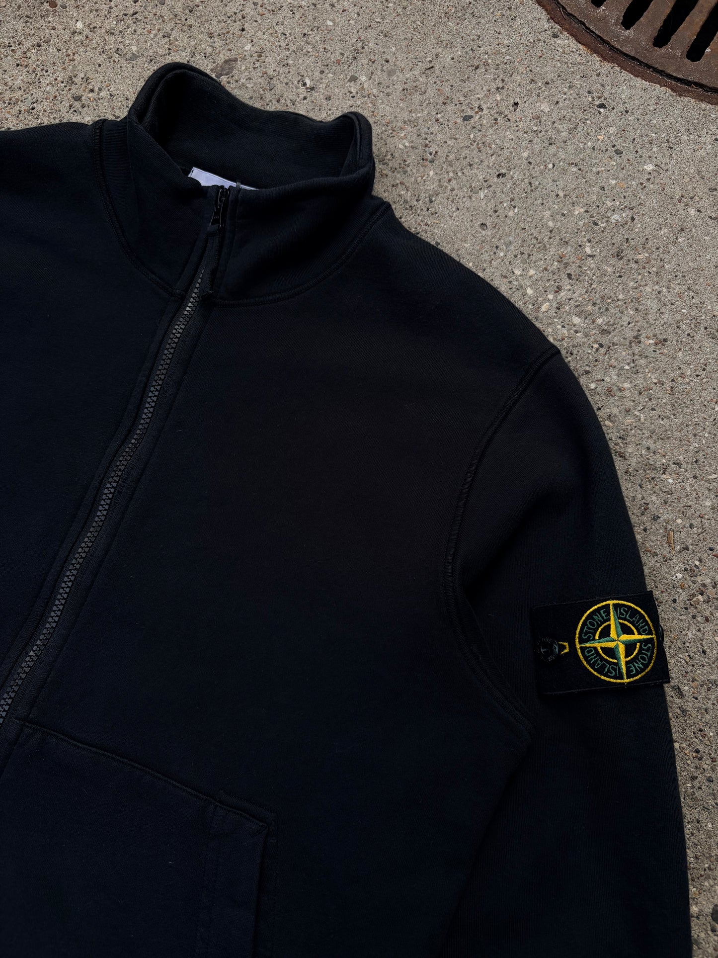 Stone Island Full Zip Sweatshirt – Black M Medium