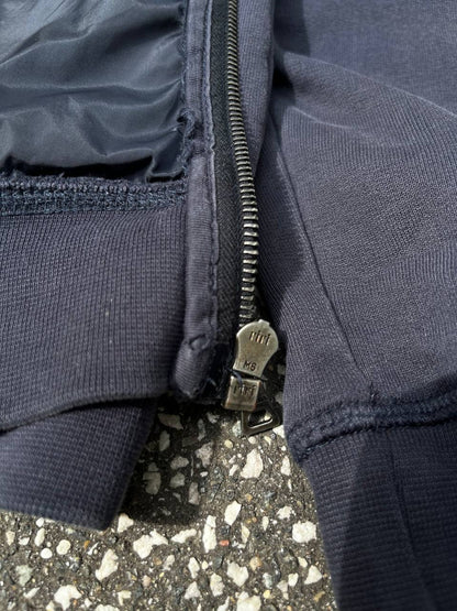 Prada Zip Nylon Hood 2012 Large Navy Vintage Zip Hoodie Zip Up