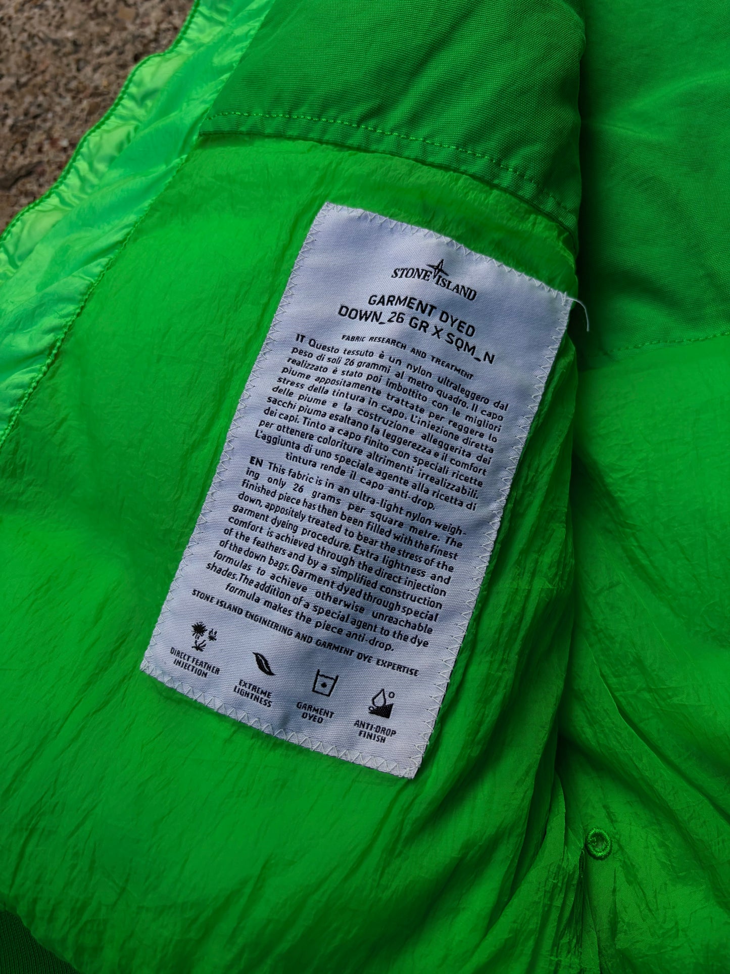 Stone Island 30th Anniversary Down Vest – Green XXL