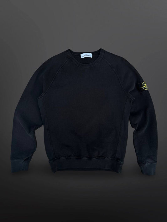 Stone Island Sweatshirt Crew Neck Small Sort Brugt