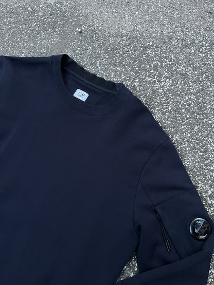 C.P. Company Lens Sleeve Sweatshirt – Navy – Medium