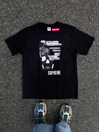 Supreme T-shirt i Sort Helt ny Medium