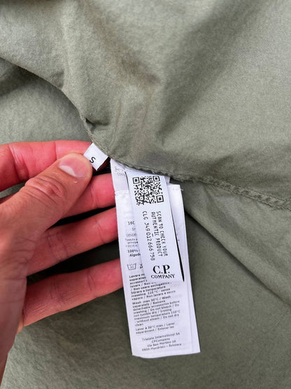 C.P. Company Overshirt Skjorte Grøn Khaki S Small Brugt Used