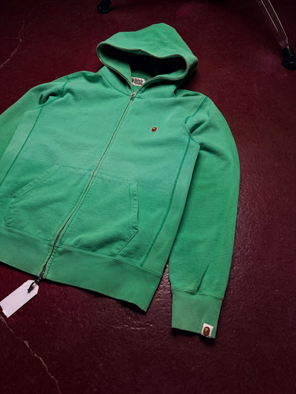 BAPE A Bathing Ape Full Zip Hoodie Grøn – Large (lille i størrelsen)