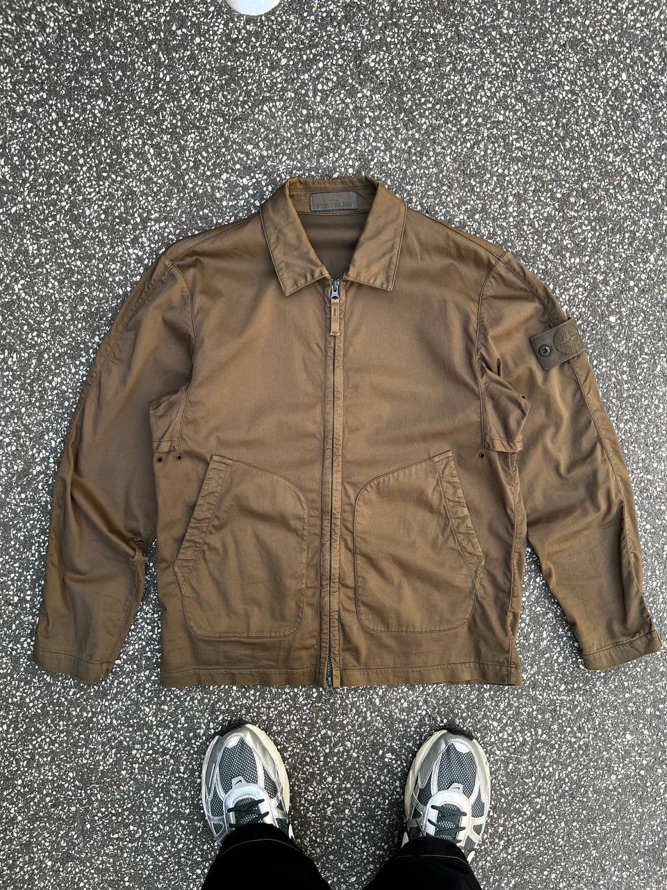 Stone Island Ghost Overshirt Brun Brown S Small Brugt Used