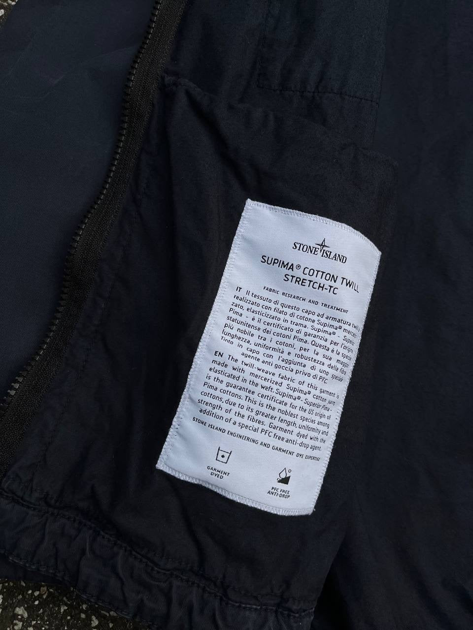 Stone Island Jakke Supima Cotton Twill Strech TC Navy S Small