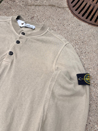 Stone Island Henley Sweatshirt – Beige / Sand – M