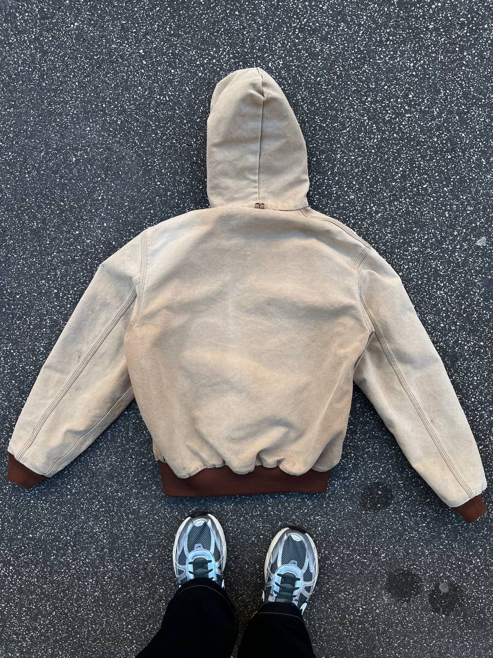 Carhartt Active Jacket Beige Vintage Small herre