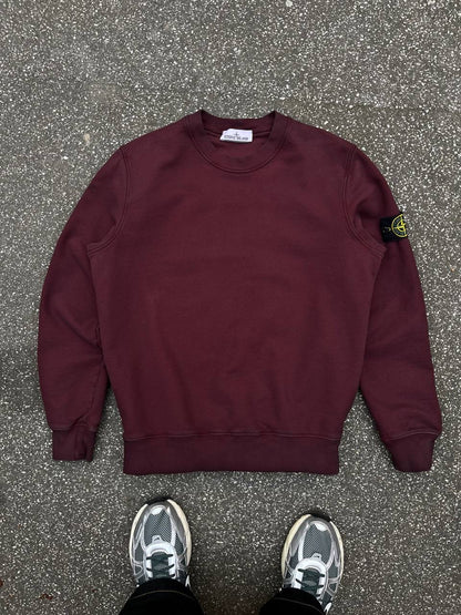 Stone Island Sweatshirt Burgundy Large Brugt 771563020