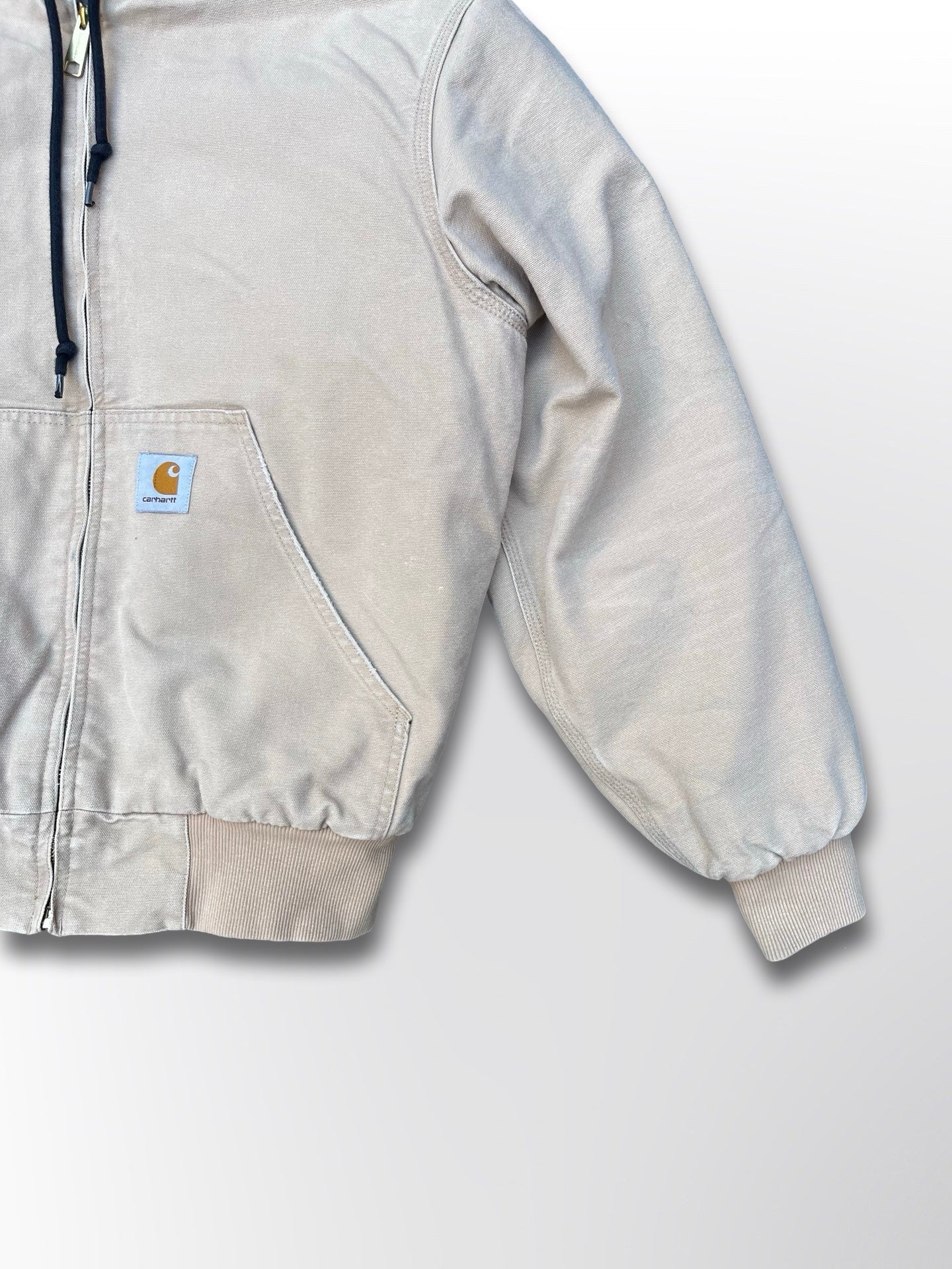 Vinterjakke Carhartt Active Jacket Carhartt WIP vintage work wear stil S small i beige farve