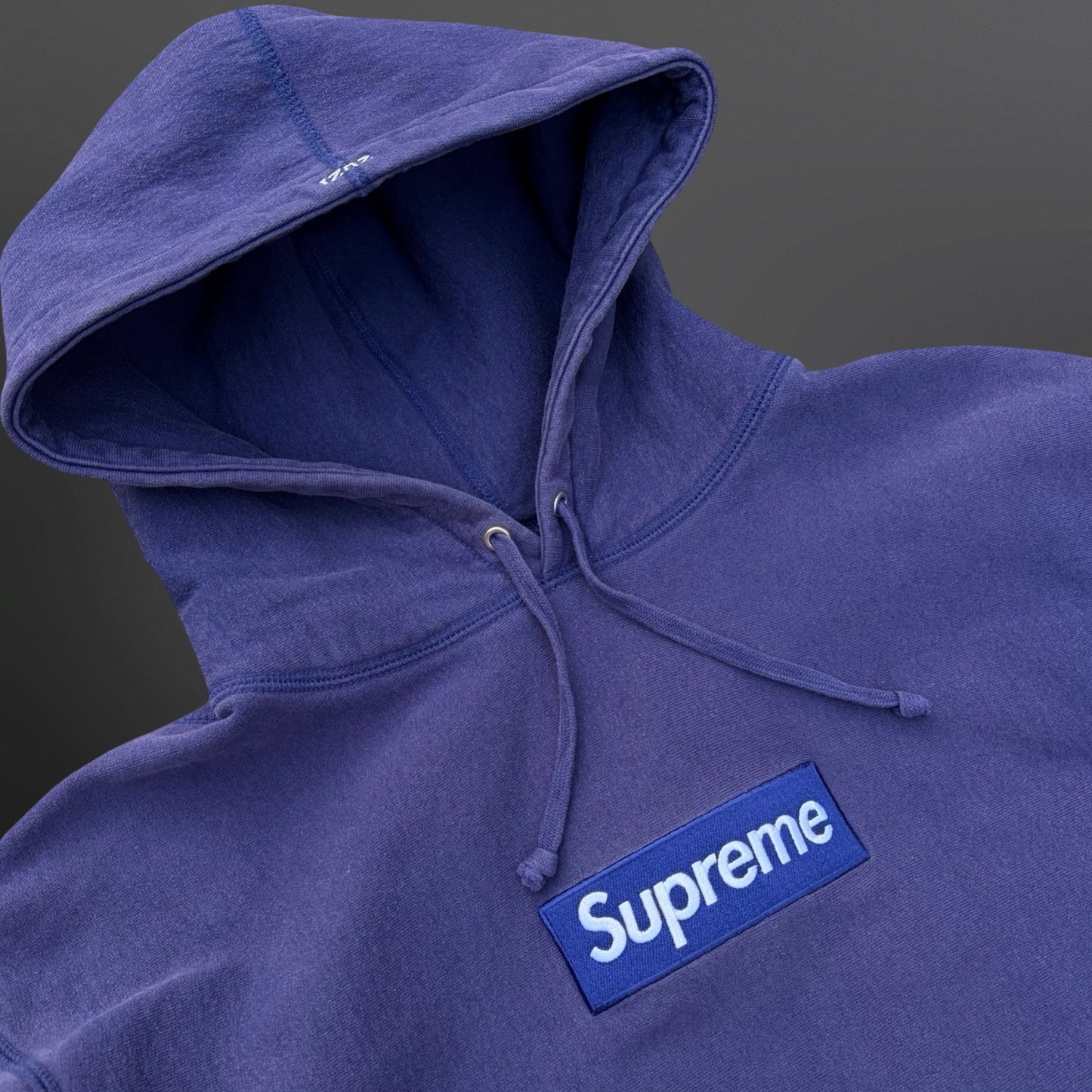Supreme Box Logo Hoodie – Lilla (FW21) – Str. Large
