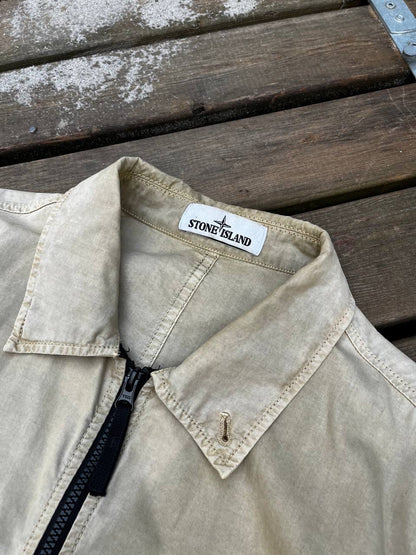 Stone Island Overshirt i Beige XL Brugt