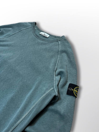 Brugt Stone Island Sweatshirt Sweater i grøn turkis farve i L large i god stand
