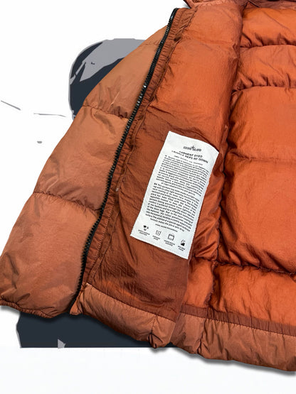 Brugt Used Stone Island Dunjakke L large i Terrakotta farve som ny