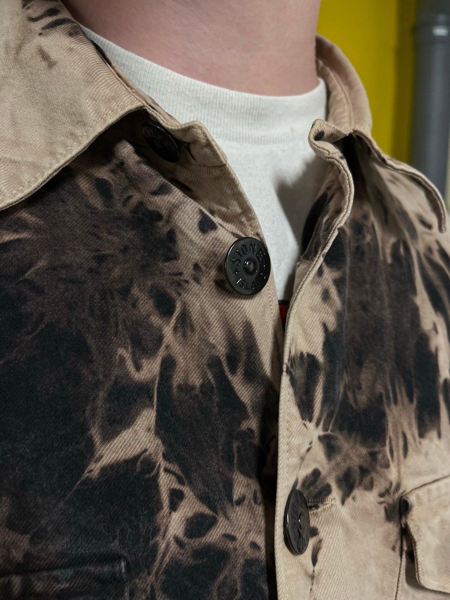 Vintage Overshirt fra Stone Island custom i M medium