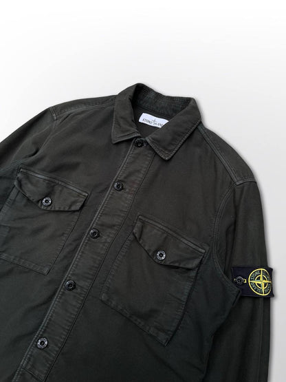 Stone island Skjorte Overshirt Grøn Large Herre brugt