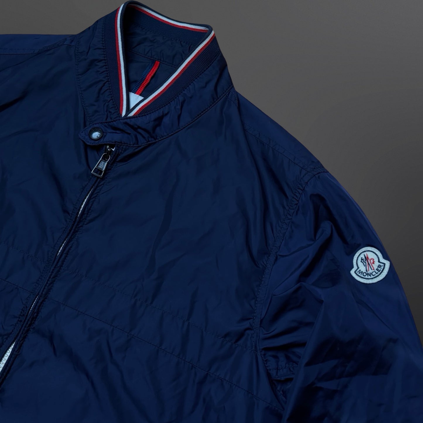 Moncler Vindjakke / Windbreaker – Navy (Str. 2 / fits S)