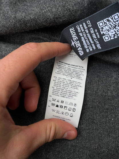 Stone Island Jakke i Uld Grå Brugt