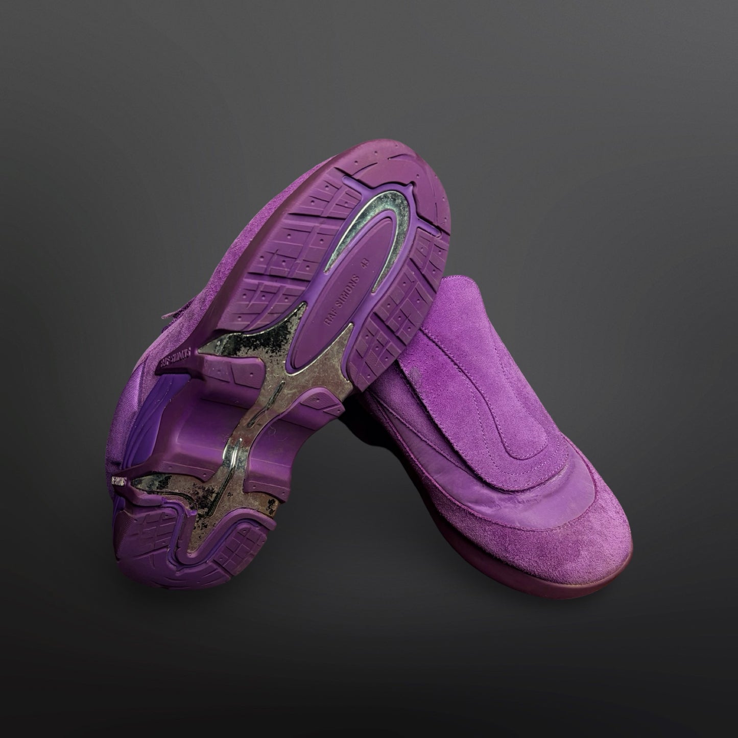 Raf Simons (RUNNER) Antei – Purple Suede – Size 43