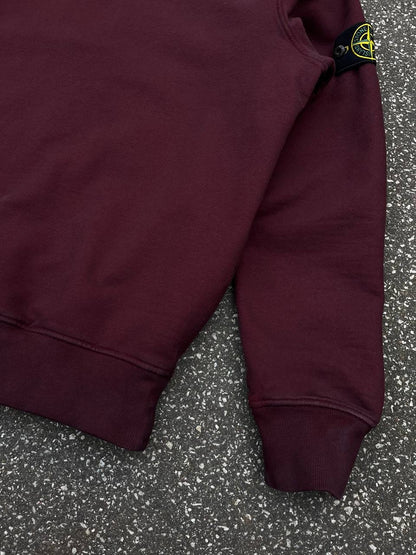 Stone Island Sweatshirt Burgundy Large Brugt 771563020