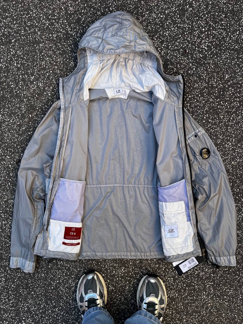 C.P. Company CS II Jakke i Large L silver Brand New