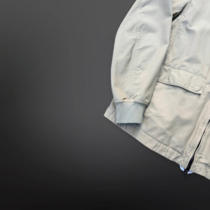 Stone Island Cotton Zip Jacket – Off White Large