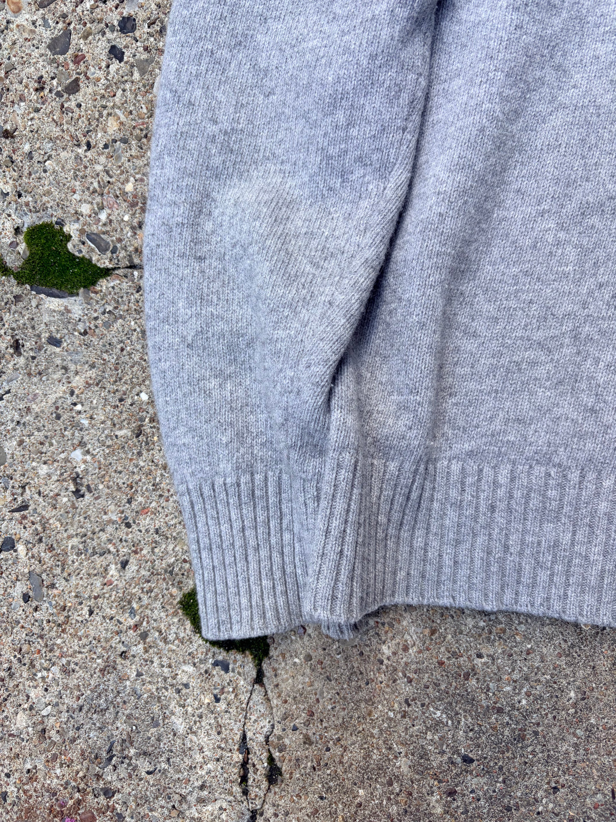 Stone Island Wool Funnel Neck Sweater – Grey / Large