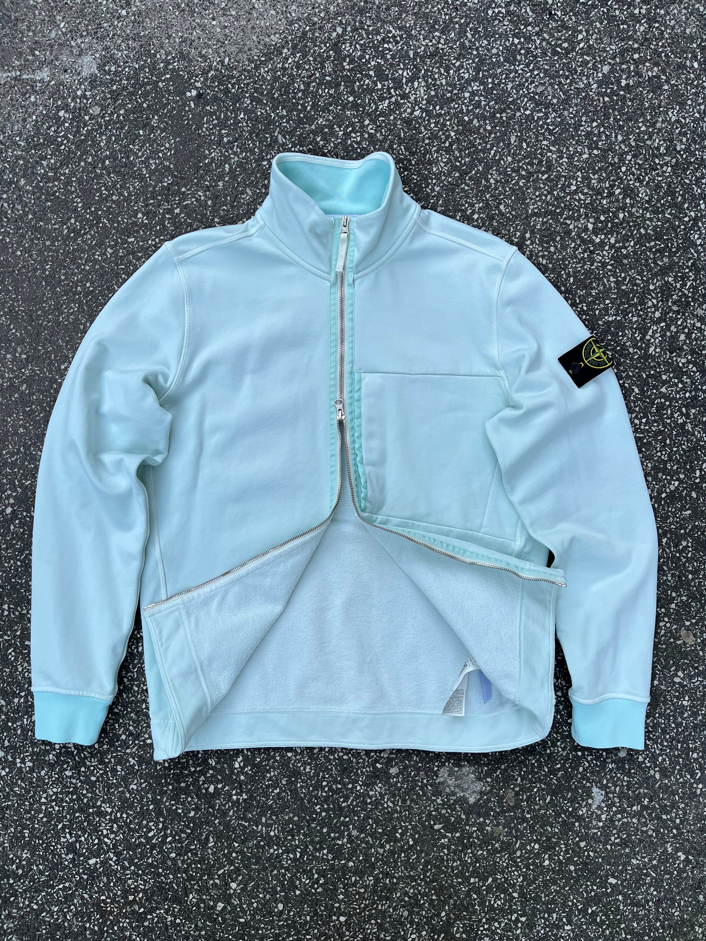 Stone Island Full Zip Sweatshirt – Turkis – Medium