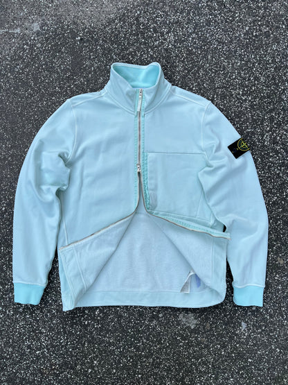 Stone Island Full Zip Sweatshirt – Turkis – Medium