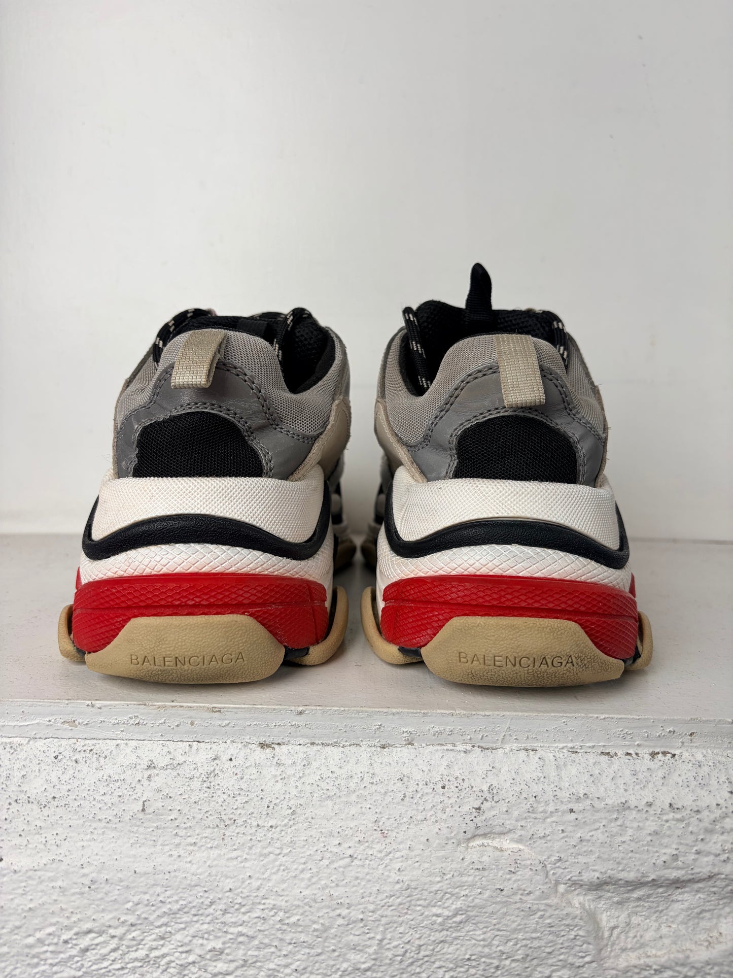 Balenciaga Triple S ‘Silver Red’ – Size 37