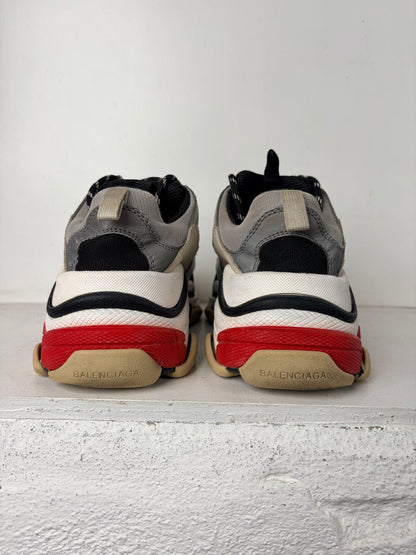 Balenciaga Triple S ‘Silver Red’ – Size 37