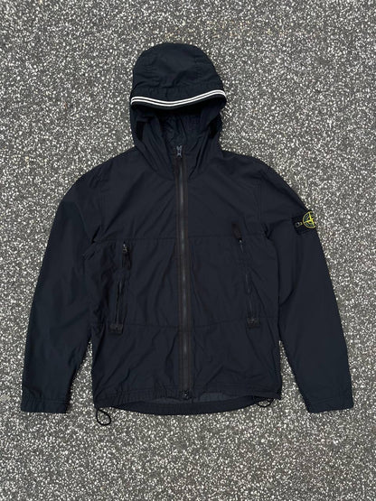 Stone Island Windbreaker Skin Touch Nylon Sort Black S Small
