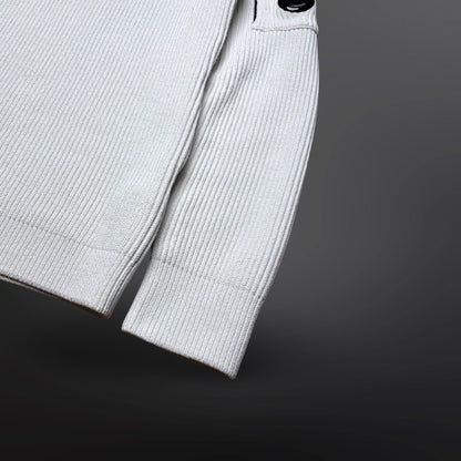 C.P. Company Sea Island Cotton Crewneck – Hvid (Str. 52 / Large)