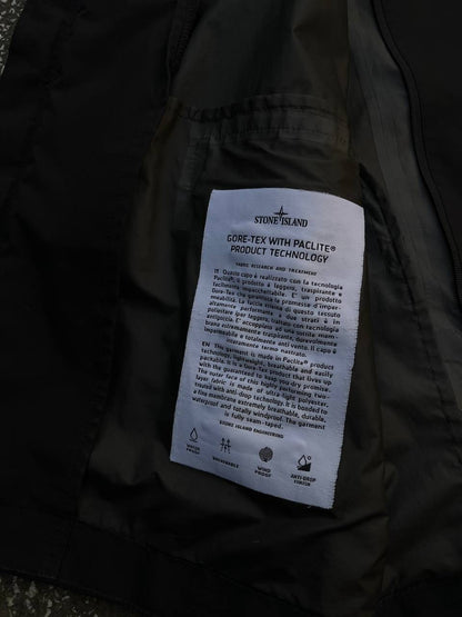 Stone Island Regnjakke Gore-Tex  Paclite L Large Sort