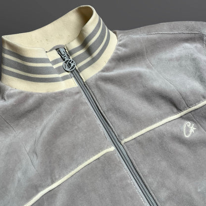Corteiz VVS Uptown Velour Track Jacket – Grå – Str. M